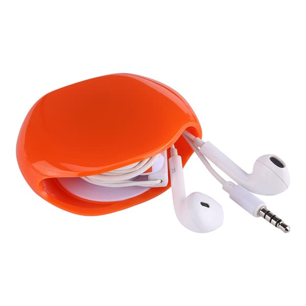 Auto Kabel Snor Ledning Organizer Spol Optrækker Til Data Kabler Headset Ledninger Orange