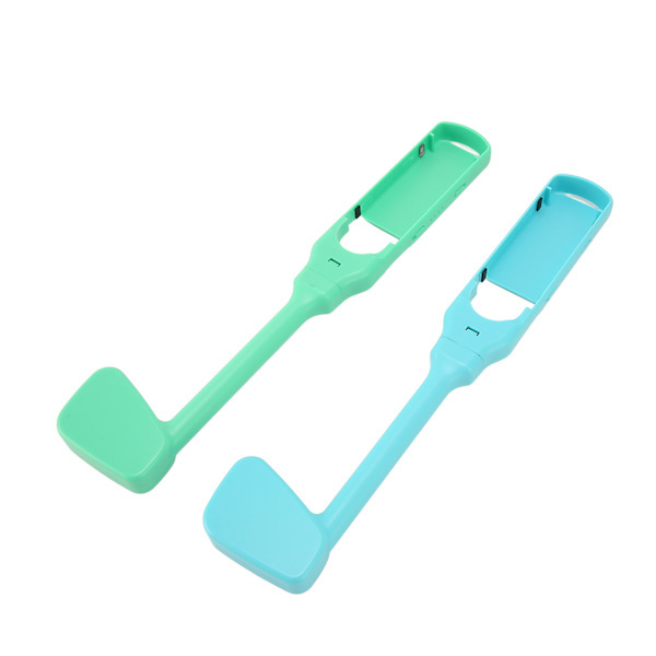 Game Golfklubbor Ergonomiska Justerbara Dubbla Skydd Golf Game Controller Grepp för Switch för Joy Con Controllers Blå och Grön