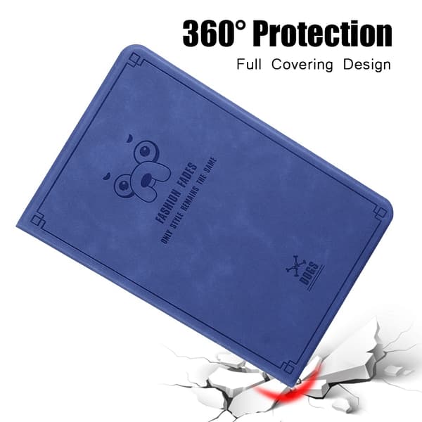 Flipping Waking-up Flip Case for iPad 2 3 4 Full Protections Flip Case for iPad - Mørk Blå