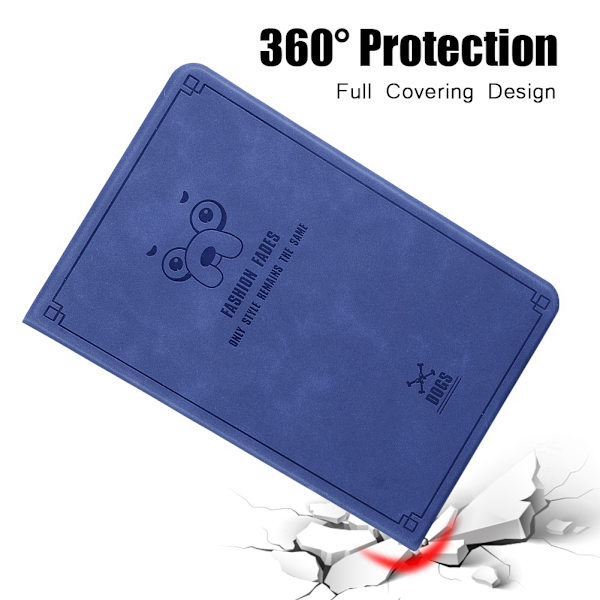 Flipping Waking-up Flip Case för iPad 2 3 4 Full Protections Flip Case för iPad - Mörkblå