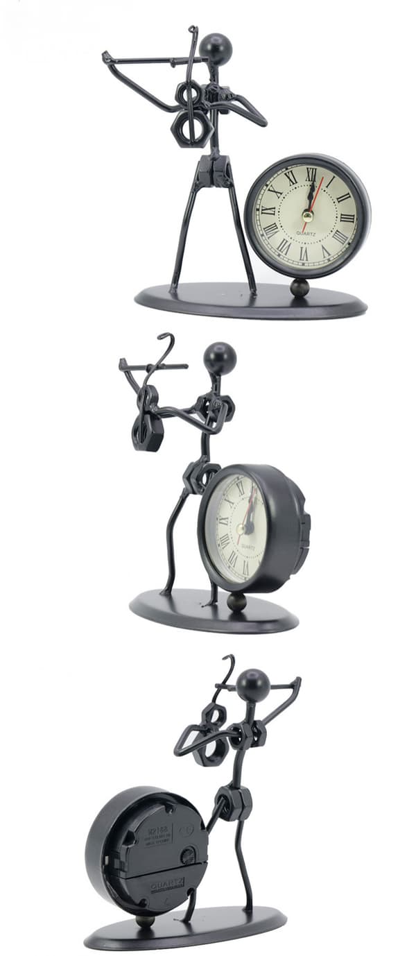 Skulptur med klocka (fiol)