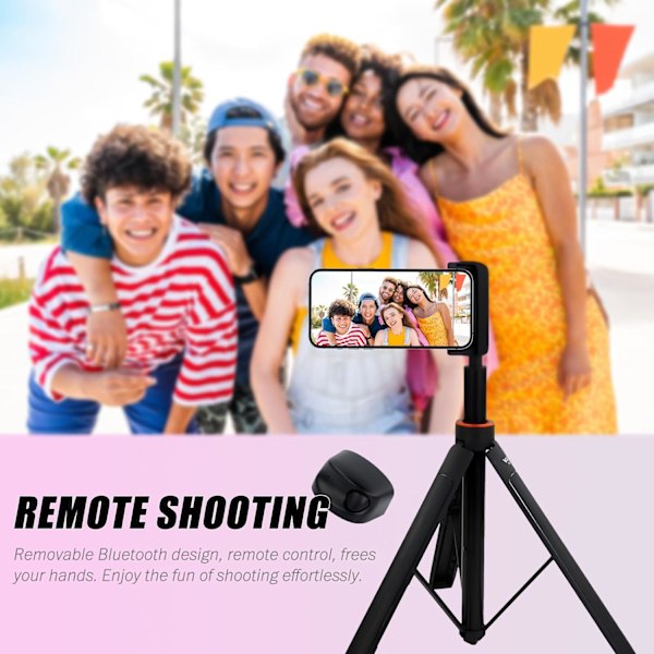 Magnetisk Selfie Ring Light, Genopladelig LED Udfyldningslys, Snap Grip med Trådløs Bluetooth Fjernbetjening til iPhone, Smartphone Kamera