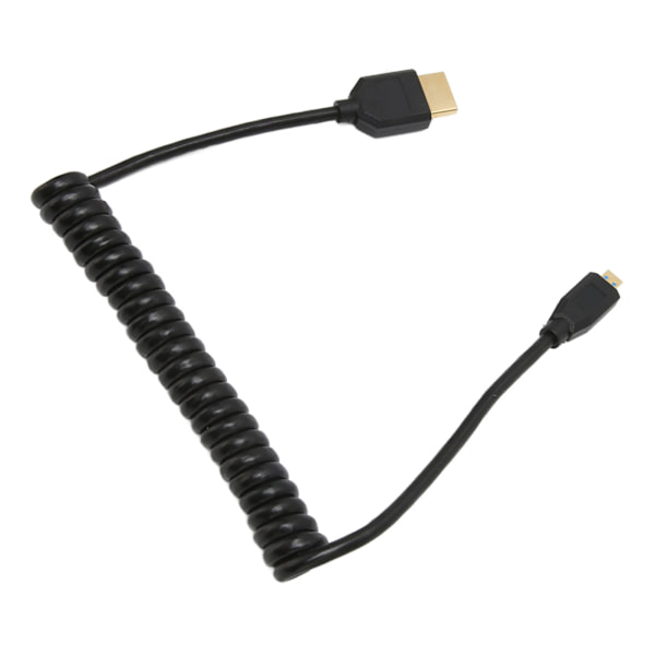 HD Multimedia Interface-kabel, fjederindtrækkelig, A-han til D-han, 8K 60Hz Micro HD Multimedia Interface-kabel