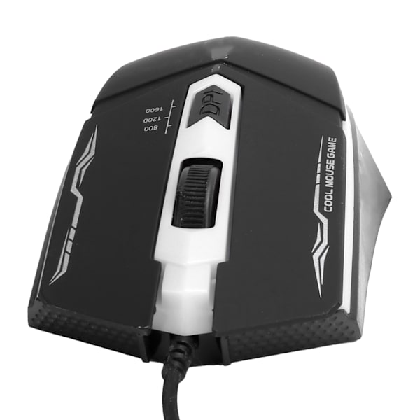 Trådbunden mus USB andningsljus effekt spel ABS 4-knappars datortillbehör 4D
