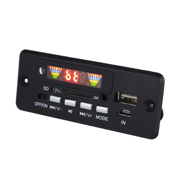 02EBT-DX Bil Håndfri Opkald Dekoder Board Bluetooth Fjernbetjening (Sort)