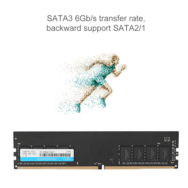 Netac DDR4 4GB DIMM 288-Pin 1.2V 2400MHz Työpöydän muistimoduuli
