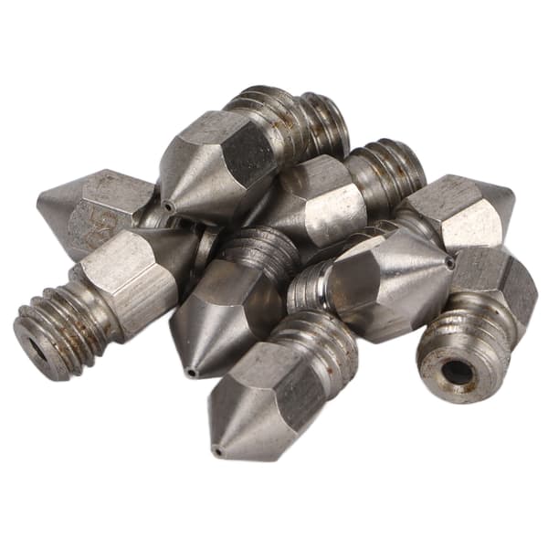10 stk. 3D-printerdyser MK8 rustfrit stål 1,75 mm ekstruder printhoveddele tilbehør 0,5 mm