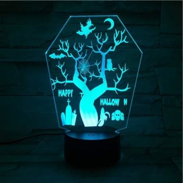 Uruzuo God Jul Juletre Nissemann 3D Illusions Nattlys Leke Snømann Lampe, Skrivebord Julelys Bursdagsdekorasjoner Gaver Fest Romdekor