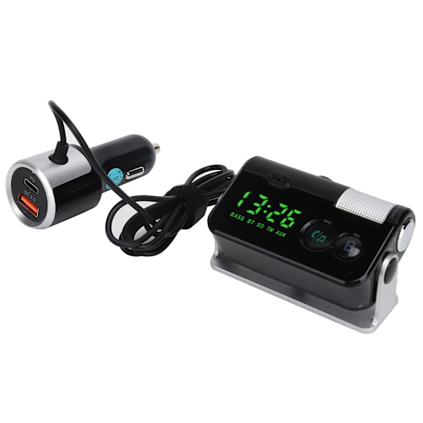 BC73 Bil PD/QC3.0 Oplader Håndfri FM-sender Multifunktion Bluetooth MP3-afspiller