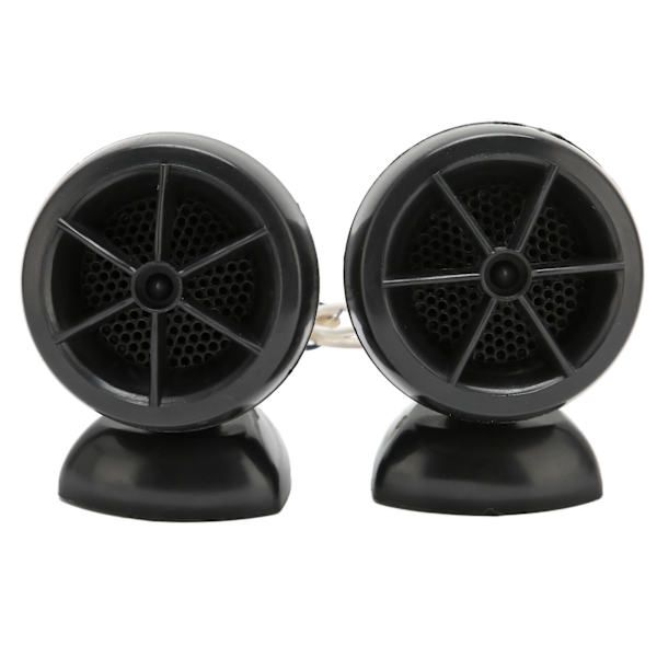 2 stk Dome Tweeter 1200W Høyttaler Høy Følsomhet Universell for Bil Lydsystemer Svart