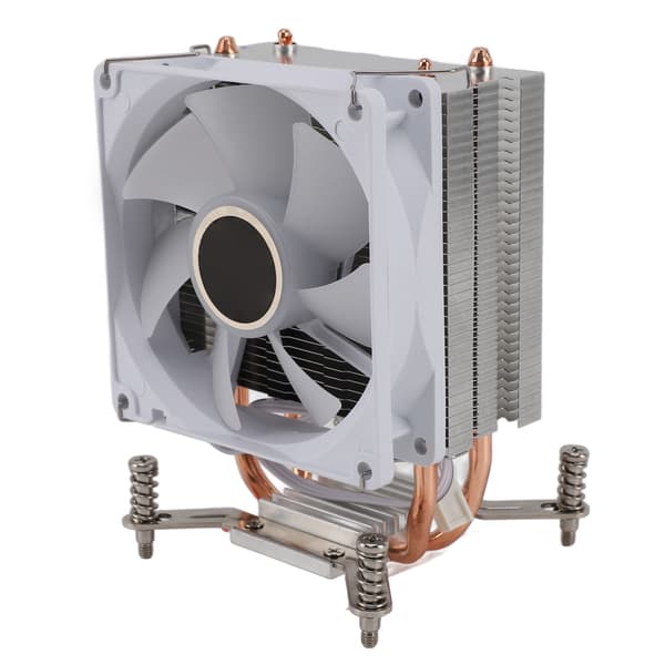 9CM CPU-køler 2 kobbervarmerør Farverige lyseffekter DIY Installer computer CPU-køleventilatorer til bundkort