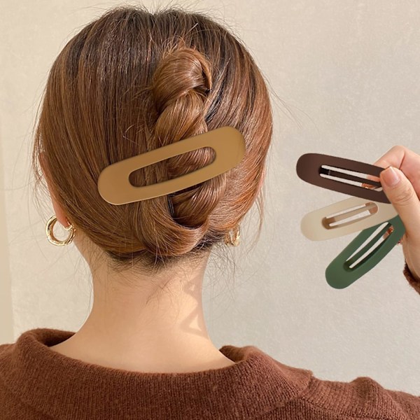 Hårklipspakke - Alligator Snap Clips til Sektionering og Styling, Flade Anti-Glid Franske Barrettes og Tilbehør til Kvinder