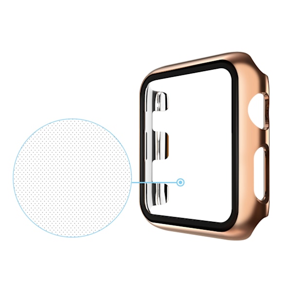 [2 KPL] Kotelo karkaistusta lasista valmistetulla näytönsuojalla Apple Watch Series 2/3/4/5/6 40mm - Kova PC-täyssuojakotelo