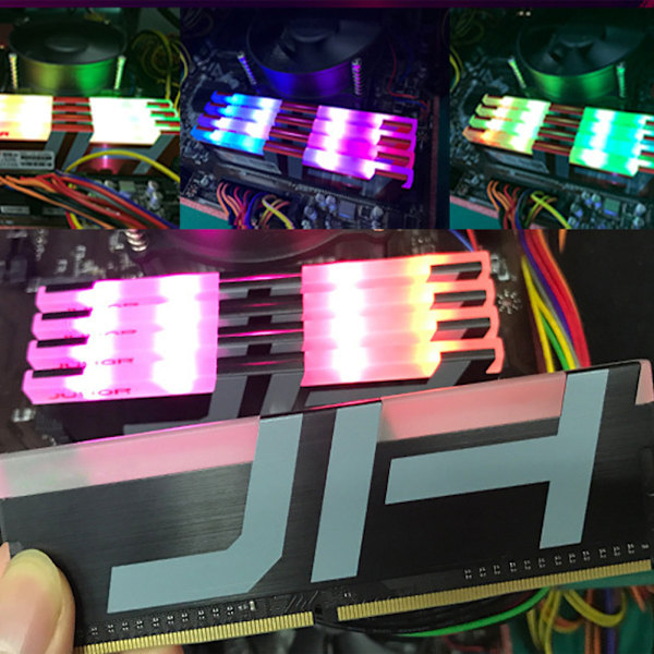 Skrivbordskomponenter DDR4 2666MHZ PC4-21300u 8G minnesmodul med RGB-ljuslist för dagliga behov
