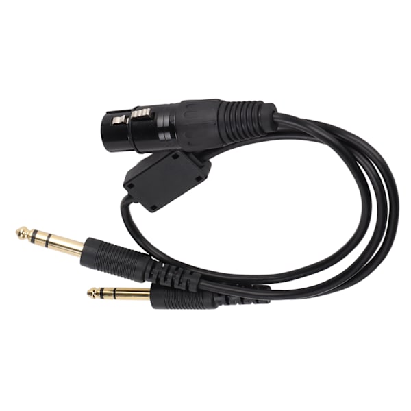XLR til GA dobbel plugg kabeladapter for Airbus hodetelefonadapter for luftfartshodetelefoner med 5 pinner