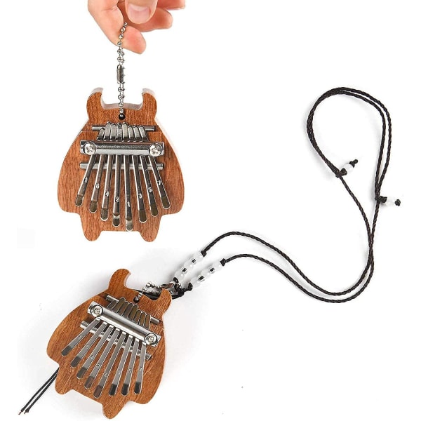 Söt Mini Kalimba Liten Kalimba Mbira Hand Harp Musikinstrument Marimba Liten Bärbar Finger Tum Piano Tillbehör