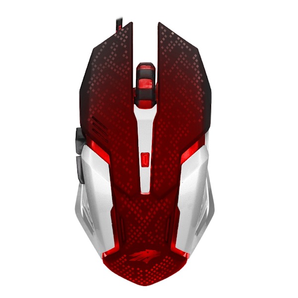 Sunrose X1 Bakgrundsbelyst USB-kabelansluten speloptisk mus E-sport 6 knappar för PC-spelare