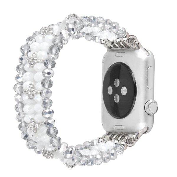 Pärlarmband för Apple Watch Band 40/38/41 mm Series 8 7 SE 6/5/4 Fashion Söt handgjorda pärlor stretchigt watch