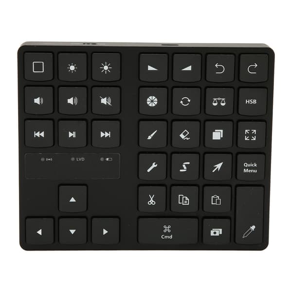 35 taster numerisk tastatur stabil forbindelse driverfri Bluetooth forbindelse tegnetastatur med 4 bløde gummi til hjemmekontor