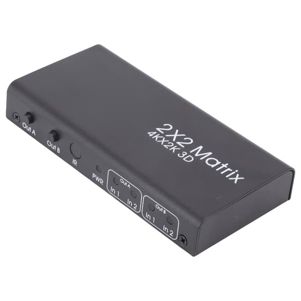 HD Multimedia Interface-växlare 2 in 2 Out 4K 30Hz Auto High Definition Multimedia Interface Selector Hub