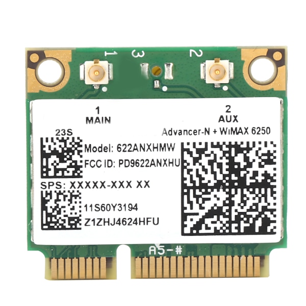 Trådløs netværkskort DualBand 300M 2.4 5G Wifi PCIE til Intel AdvancedN WiMAX 6250