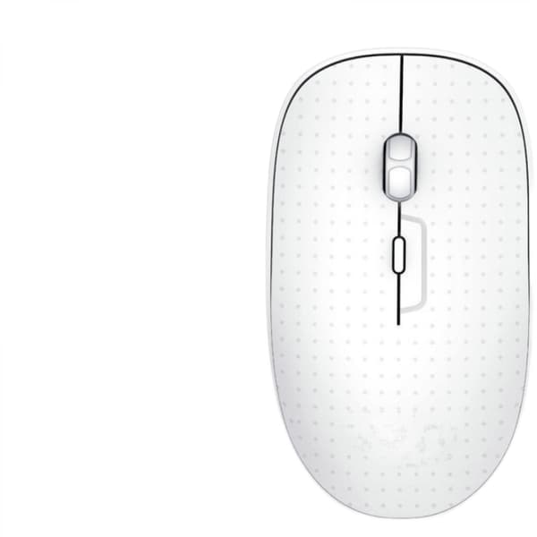 Bluetooth-mus til MacBook/MacBook air/Pro/iPad, trådløs mus til bærbar computer/notebook/pc/iPad/Chromebook（hvid）