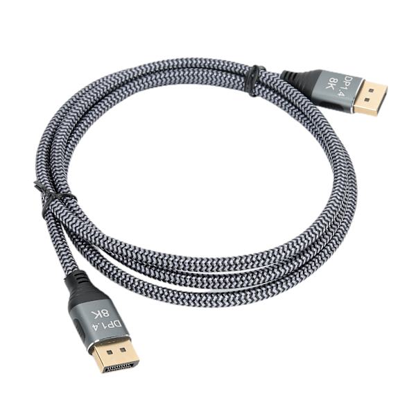 8K DP 1.4 @60Hz Displayport-kabel Højopløselig video-lyd DP-kabel Laptop Patch-kabel 3 meter
