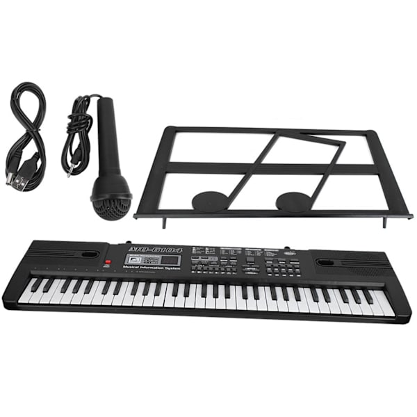 61 tangenter digitalt elektroniskt orgel bärbart keyboard med mikrofon för barn