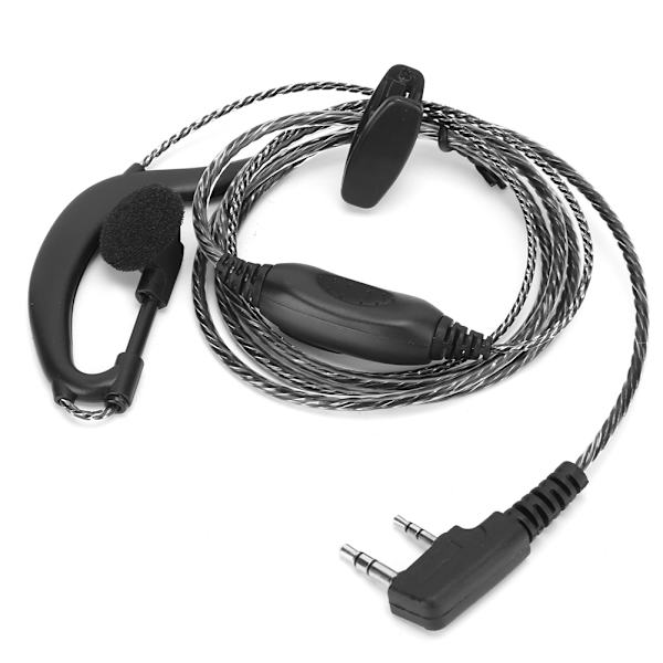 Bärbar Walkie Talkie Öronsnäcka Headset K Huvud Klart Ljud Öronpropp Passar för Baofeng 5R Serie