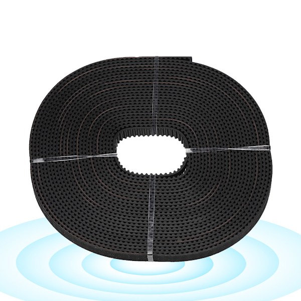 3D-tulostimen lisävarusteet 2GT-jakohihna 6 mm leveä kumisynkroninen hihna (musta 5 m)