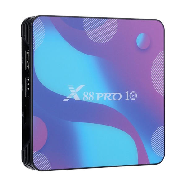 X88 PRO10 Internet TV -boksi, kaksitaajuinen WIFI, Bluetooth 4.0 Android 10.0:lle (4+64G)