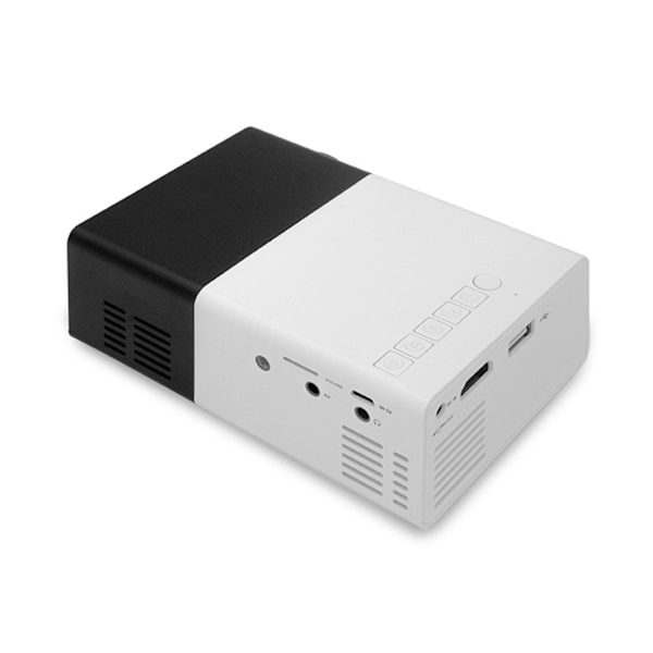 Liten projektor HD ekte farge bærbar LED hjemmekino projektor for mobiltelefon AC