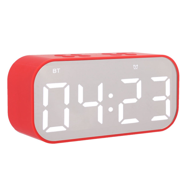 AEC Alarmklockshögtalare BT501 Utomhus Bluetooth Musikhögtalare Bluetooth5.0 Röd