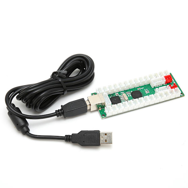 Arcade Controller Encoder Board Zoro Delay Encoder PCB Board Kit med USB-kabel och kablar för Raspberry Pi