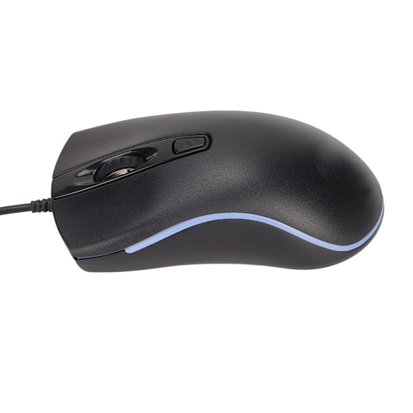 Spelmus RGB Ljuseffekt Ergonomisk Maximal 1600DPI Stabil Kontroll Plug and Play Trådbunden Mus