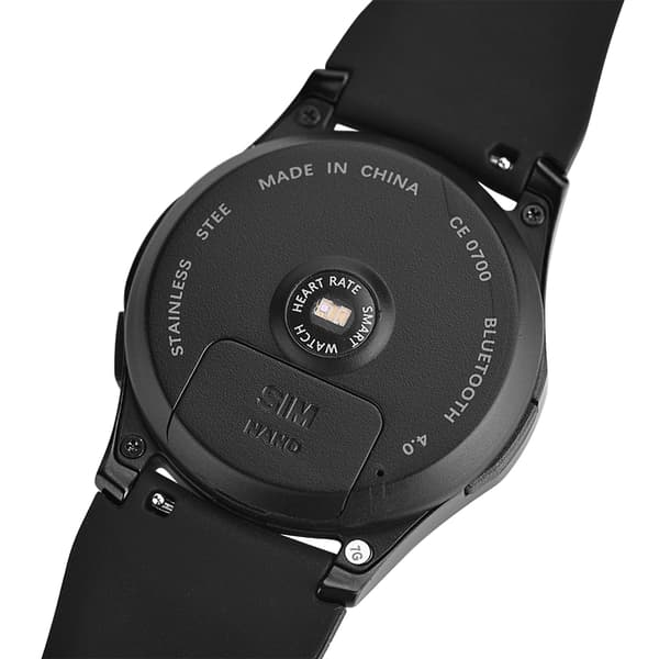 Smartklokke Armbånd Bluetooth 4.0 SIM-kort Pulsmåling Datasynkronisering for iOS Android Svart