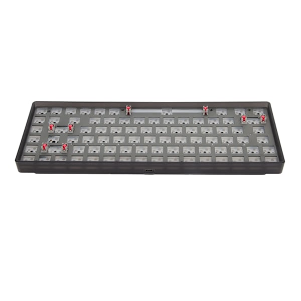 Mekanisk tastatursett hvitt 84 taster 2.4G BT kablet 75% layout Hot Swap tilpasset spilltastatur for DIY-erstatning