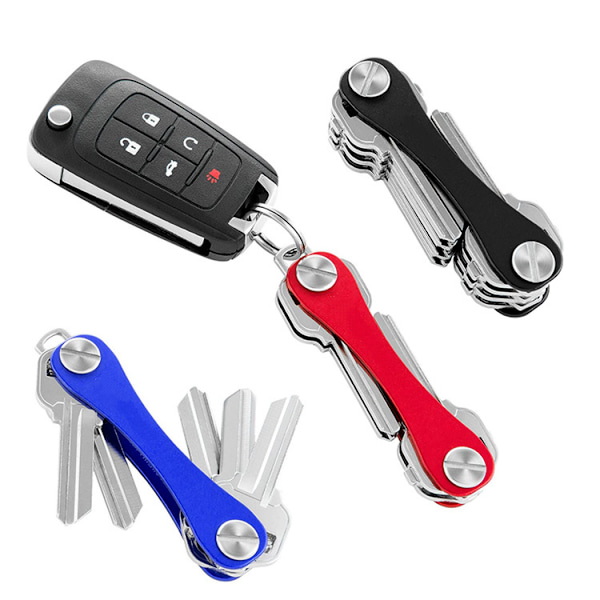 Compact Minimalist Pocket Sized Key Holder and Key Organizer for Car Key Fob, and Other Keychain Accessories（3Pcs）