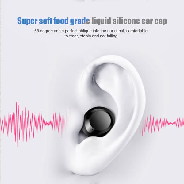 C8S Bluetooth 5.0 Headset True Wireless in-Ear Digital Display Vandtætte Øretelefoner