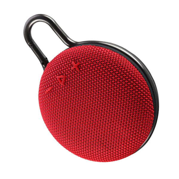 Mini Bluetooth-högtalare Multifunktionell Tungmetallbas Bärbar Trådlös Högtalare för Utomhusresor Hem Röd