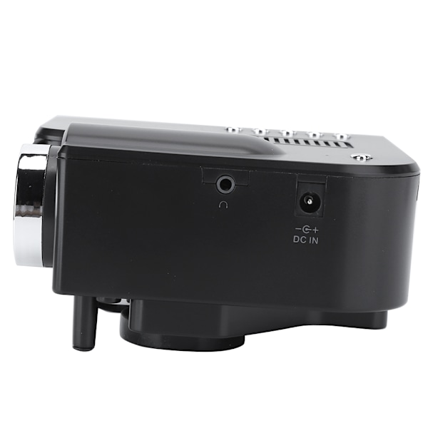 Bærbar hjemmekino LED Mini kablet projektor HD 1080P VGA USB HDMI   Svart