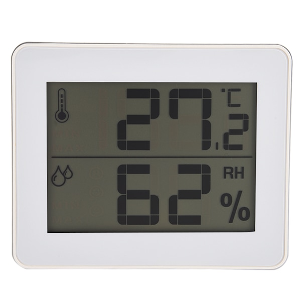 Sisätilan digitaalinen lämpömittari kosteusmittari Hygrothermograph (valkoinen)