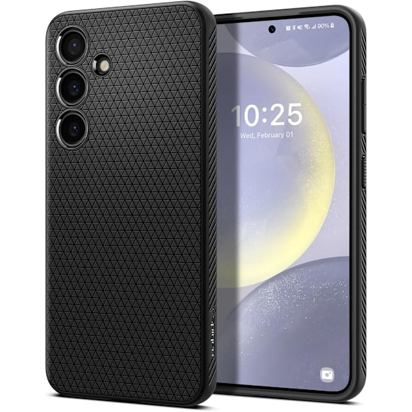 Liquid Air -suojakuori Galaxy S24plus 6.7 -puhelimelle (2025) [Ei magneettirengasta], [Sotilastason suojaus] - Mattamusta Matte Black