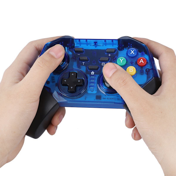 Trådlös Bluetooth-spelkontroll Handkontroll för Switch (Blå)
