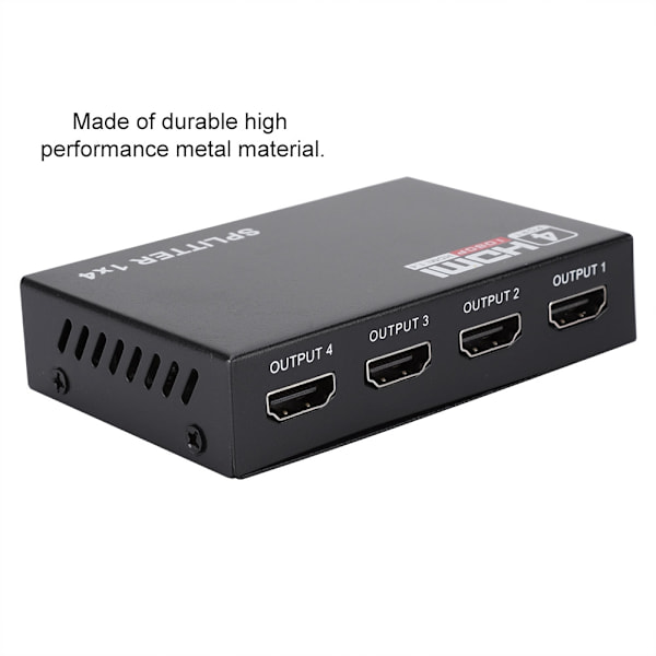 HD Splitter Hub 1 ingång 4 utgång HDMI Crossover Converter HDMI Adapter Converter