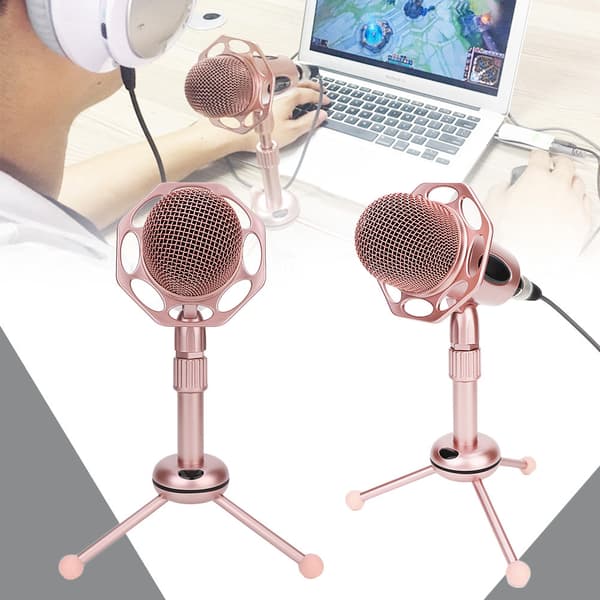 Y20 3,5 mm Stereo Studio Desktop Mikrofon MIC til Skype/MSN til Mac Laptop