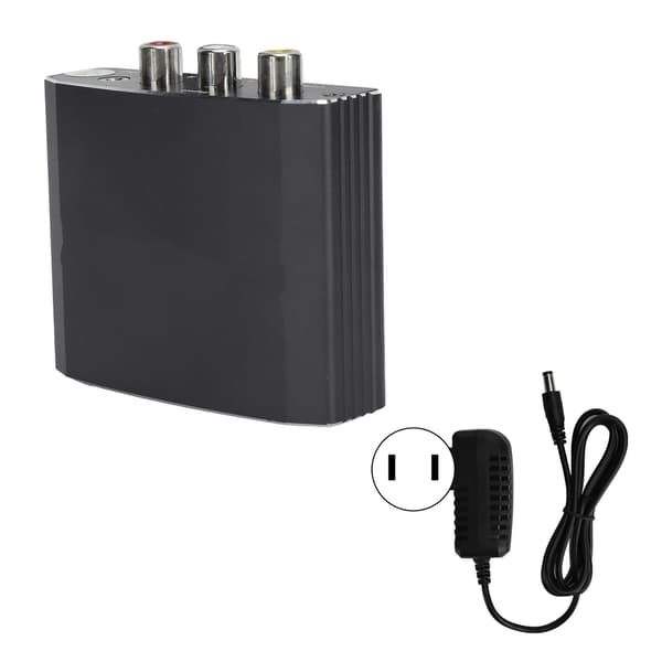 AV till High Definition Multimedia Interface-omvandlare Stereoadapter T‑607B 100‑240VUS-kontakt
