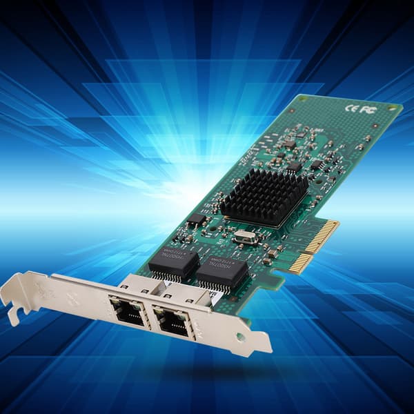För Broadcom BCM5709 PCI-E X4 Gigabit Nätverkskort 10/100/1000Mbps För Server PC Desktop