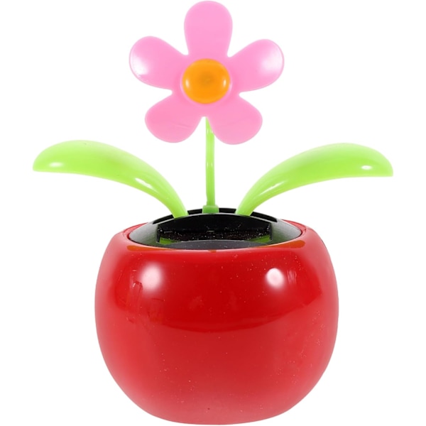 Solcells-dansande blomma solcellsleksaker solcellsblomma kontorsdekor bilinstrumentpanelprydnad autoinstrumentpaneldekoration