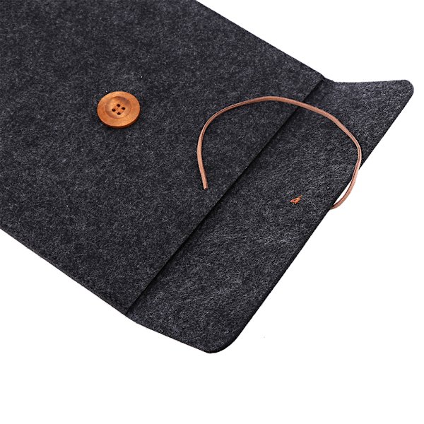 Laptop skyddande fodral väska anti-scratch påse för Macbook Tablet PC(11 tum mörkgrå)